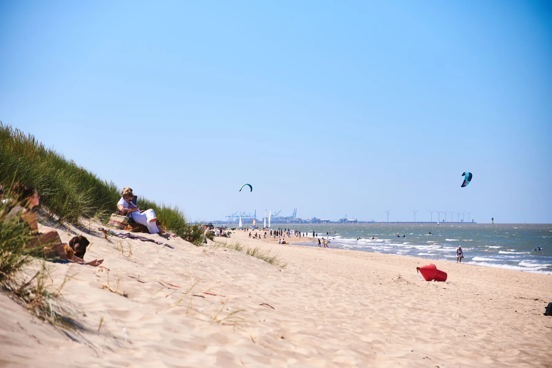 Strand van Knokke op wandelafstand van vakantieappartement Happ Knokke